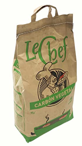 AC Carbón Vegetal para Barbacoa, Carbón Natural para Parrillas de Barbacoa, Ideales para Barbacoas, Parrillas y Asados, Restaurantes,Hogar,Aire Libre, Churraqueria,Saco 5kg
