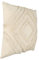 EGLO LIVING Kissen Chevery, Couch Zierkissen im Boho Design, Dekokissen handgewebt aus Baumwolle und Polyester in Creme, Kissenbezug mit Inlett, Sofakissen mit Fransen, 50x50 cm