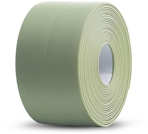 Dichtungsband für Duschwannen, PVC, selbstklebend, wasserdicht, Wandaufkleber für Badezimmer, Küche, Dichtungsstreifen, Waschbecken, schimmelfest, Grün,2.2CM(0.87inch),3.2M(10.5 Feet)
