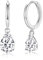 Ohrringe Hängend Silber 925 Creolen mit Anhänger Ohrhänger Silber Schmuck Geschenk für Frauen Damen Mädchen