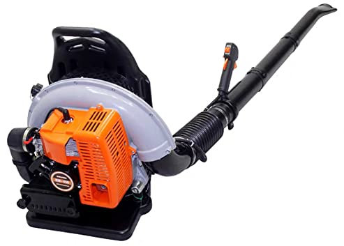 Soffiatore per Foglie d'Aria a Zaino a 2 Tempi, soffiatore da Neve a Zaino a Benzina 65CC, soffiatore per Foglie a Gas Commerciale con Raffreddamento ad Aria per Imbracatura, per spolverare Macchie d