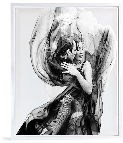 Bilderrahmen Leerrahmen für Leinwand Bilder auf Keilrahmen | Format 80x120 cm Farbe weiß glanz