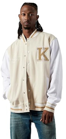 Kaporal - Blouson léger Style université Homme - Billy - 2XL - Gris