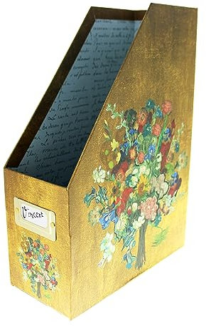 Blueprint Collections Porte-revues | Organiseur de documents | A4 | Bois Ingénierié | Or