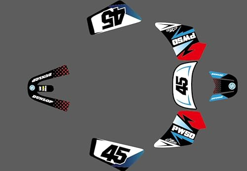 MXP 3M Custom Dirt Bike Grafik-Aufkleber-Set für Yamaha PW50 alle Baujahre (027)