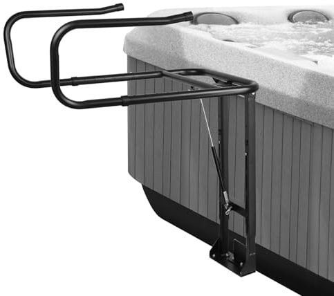 TOCRETOARE Whirlpool-Abdeckungsheber, Spa-Abdeckungsheber, Schwarz, Hhenverstellbar, Passend fr die meisten Spa-Whirlpools mit einer Hhe von 76,2106,7 cm und einer Breite von unter 243,8 cm