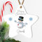 Personalised 'Merry Christmas' Tree Bauble - 8 Designs to Choose from - Custom Name Decorations - Holiday Keepsakes - Gift for Kids, (Mdf Wood Indoor Use Only, Snowman with Blue Scarf)