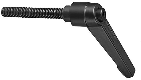 CoCud Klemmhebel Griffe M8 x 60mm Stecker Gewinde Einstellbar Schnellspanner Verriegelung Drehend Bolzen Knöpfe Schwarz - (Verwendung: für Drehmaschinen) 1Stk