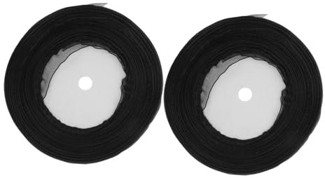 STOBOK 2 Rollen Schiere Gaze transparentes Band Kuchen Topper Kranzband Schleife Bänder für Geschenkdekor multifunktionale Organzabänder schmücken Kopfbedeckung Polyester