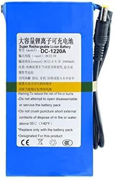 Li ION DC 12v 12.6v Battery Pack, Lithium Ion Rechargeable Battery With On/Off Switch BMS 4800 6800 8000 9800 15000 20000 Mah DC-1220A(DC-122000),DC-1220A(DC-122000)