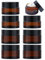 8 Stück Braunglas Salbentiegel, 20ml/30ml Amber Glas Leerdose, Creme behälter,kleine dose mit deckel, Reise Probenbehälter,Cremedosen zum befüllen von Kosmetika, Lotionen, Cremes
