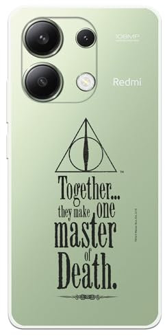 LA CASA DE LAS CARCASAS Schutzhülle kompatibel mit Xiaomi Redmi Note 13 4G - Poco M6 4G, offizielle Harry Potter Death, Silikonhülle, transparent, flexibel, offiziell lizenziert von Harry Potter