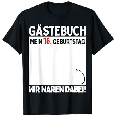 16. Geburtstag Junge Mädchen 16 Jahre 2010 Lustig Geschenk T-Shirt