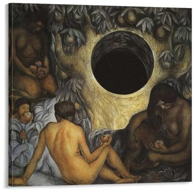 YOOSONG Poster mit Diego Rivera, die reiche Erde, Wandkunst, Gemälde, Poster, Leinwanddruck, Poster, Kunstwerke, Raumdekoration, 70 x 70 cm