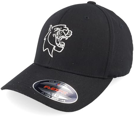 Hatstore Panther Smile Black Flexfit Cap - Grösse: S/M - (55-58 cm)