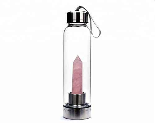 Wasserflasche Aus Naturkristall Rosenquarz Rosa Kristall Heilstab Punkt Kristall Obelisk Wasserflasche Elixier Zauberstab Quarz Edelsteine Zur Herstellung Von Mit Kristall Angereichertem Wasser