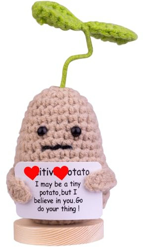 Mwmoeen Lustige Positive Kartoffel Pocket Hug, Kreative Positive Kartoffel Puppe Geschenke Beste Freundin Geschenke für Freundin Kleine Geschenke für Frauen(A17)