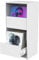 Glorious Vinyl Vault: Armadio per dischi con cassetti a chiusura morbida per LCD da 12, spazio per 160 album, design modulare, bianco