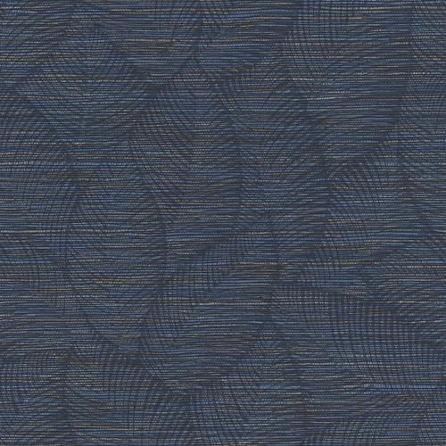 Rasch Tapeten 866803 - Vliestapete mit Blättern in Dunkelblau aus der Kollektion Symphony - 10,05 m x 0,53 m (LxB)