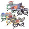 ERINGOGO 6St Super-Bowl-Brillengestelle Festival-Brille Rugby-Party-Dekor Rugby-Party-Gefälligkeiten fasching brille Partydekoration Rugby Ball lustige pose brille -Requisite PP