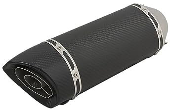 ENLIGMA Motorräder Auspuffanlage Universal Motorrad Carbon Faser Für Leo Vince Auspuffrohr Ändern Schalldämpfer Escape Moto DB Killer Für X-ADV750 GSX-S750 ZT310R Für MT-07(All Carbon Fiber)