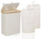 ROSOS Deposit Bottle Collector Bins with Lid, 150L Extra Large Bottle Bins with Lid, Deposit Bottles Collection with 2 Compartments, Deposit Container Storage Empty Bottle Collector for Home, Beige