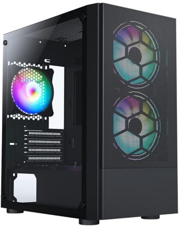 OCHW Black Mesh RGB Gaming PC, Ryzen 5500 • RTX 3050 6GB Graphics Card • 32GB 3200MHz DDR4 • 1TB NVME SSD • 600W PSU • Gaming Case • WIFI • Windows 11 Pro