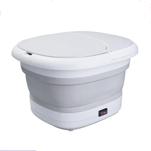 Walkervo Bain De Pieds Pliable Thalasso 500W avec Bulles Et,Bain Massage Hydromasseur 3 Températures Réglables Et Minuterie pour Relaxation des Pieds Fatigués