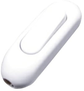 Interruptor de paso blanco 4A 250V, ideal para controlar la iluminación en hogares y oficinas.