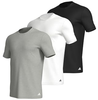 Adidas Herren Unterwäsche Crew Neck Shirt (3PK) - Active Core Cotton
