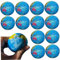 12pcs Mini Globe Relief Stress Bälle 2,5 -Zoll Globe Ball Learning Education Earth Ball Weiche und komfortable Globus Stressbälle für Schulkinder, Globe Ball, Earth Ball