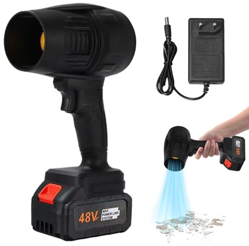 Ungtyb Sleek Design Turbojet Blower, Turbine Fan Blower, Handheld Turbine Car Dryer, 200 Mph Compressed Air Duster 31cm for Home, Indoor, Outdoor, Present, Black, Red, Blue Color