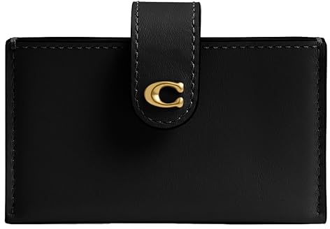 Coach Porte-Cartes Multifonction pour Femme - Accessoire de Voyage - B4/Noir