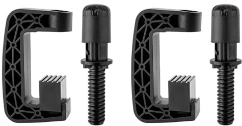 YIBEICO 2pcs Steering Wheel Fixing Clamp for Logitech G25 G27 G29 G920 G923, Replacement Fixed Clamp Clip Screw Bolt