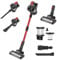 Cordless Vacuum Cleaner 140W/15Kpa/60Min, Stick Vacuum Cleaners Cordless Powerful with Charging Dock Self-Standing Lightweight Vacuums with Anti-Tangle Brush for Carpet/Hard Floor/Pet Hair