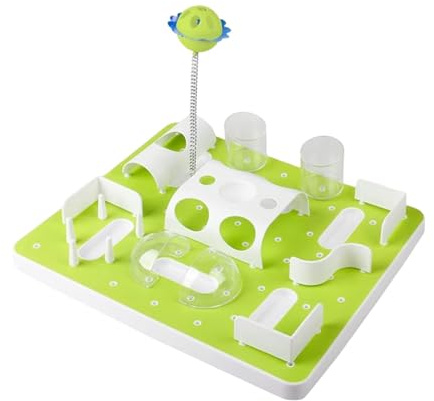 KiBcsLic Katzen-Futterspielzeug, interaktive Fütterungsaktivität, leicht zu reinigen, Denkspiel für Katzen