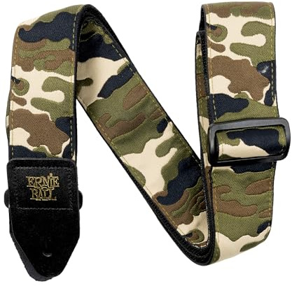 Ernie Ball Jacquard Guitar Strap/Bass Strap - Vintage Camo
