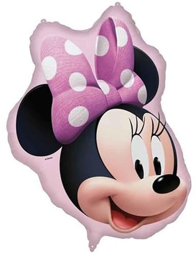 Procos - Palloncino in lamina di grandi dimensioni Minnie Mouse, palloncino per riempimento ad aria o elio, regalo, decorazione