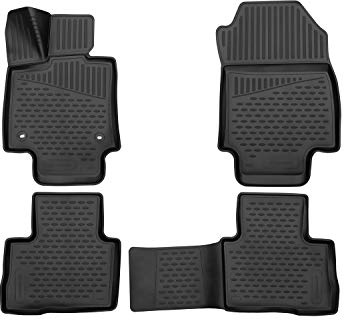 Element 3D Fußmatten Set für Toyota RAV4 XA50 (2019-heute) – SUV, 4-teilig, rutschfest, passgenau