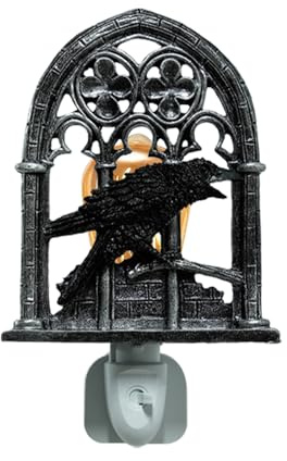 lyanny Krähen Lampe | Halloween Deko Gothic Vogel Lampe - Nachtlicht Wohndekor Für Feiertage Schlafzimmer Nachttisch Terrasse