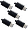 JSER-Set für Heimwerker bestehend aus 5 24-poligen USB-Steckern, USB 3.1, Typ C, SMT-Typ-Verbindung und schwarzem Gehäuse