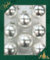 Dekohelden24 Lauschaer Christbaumschmuck - 8er Set Kugeln Uni Silber matt, 6,7 cm, mit silbernem Krönchen + 50 Schnellaufhänger in Silber GRATIS zu Ihrer Bestellung dazu !
