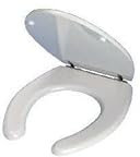 Ceramica Dolomite J498601 Sedile Legno Plastificato Europeo Maia, Bianco