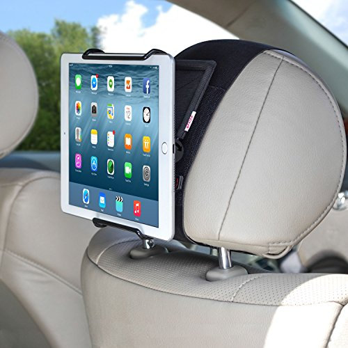 TFY Universal Autokopfstützen Halterung mit Verstellbaren Winkel-Halteklemmen für 6-12.9 Zoll Tablets