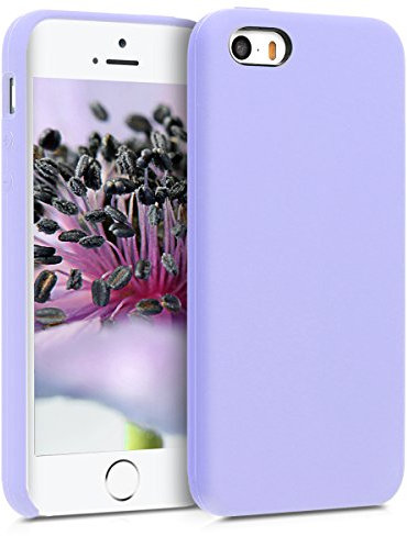 kwmobile Housse Compatible avec Apple iPhone SE (1.Gen 2016) / iPhone 5 / iPhone 5S Coque - Housse de téléphone Protection Souple en TPU Silicone - Lavande