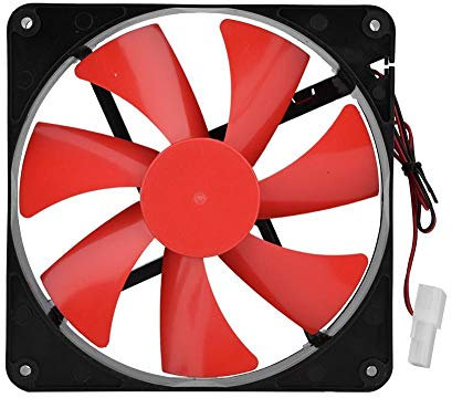 Ventilateur de refroidissement pour PC de bureau de 14 cm avec ventilateur ultra-silencieux de 12 V pour ordinateur de bureau avec roulement à huile, installation aisée et dissipation de chaleur impor