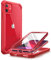 i-Blason Funda iPhone 11 [Ares] 360 Grados Carcasa Ultrafina Antigolpes Case con Protector de Pantalla Integrado para Apple iPhone 11 6.1 2019 (Rojo)