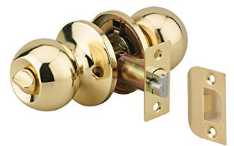 THIRARD - Serrure horizontale tubulaire en applique à condamnation pour porte d'entrée, axe réglable, doré, 3 clés