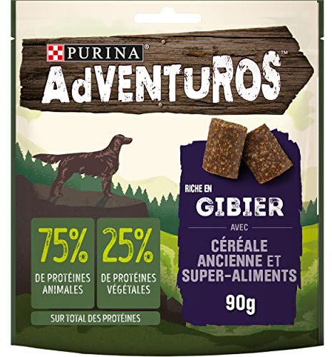 Purina Adventuros | Erwachsene | Leckerli für Hunde | Wild | 1 Stück | 90 g | Beutel