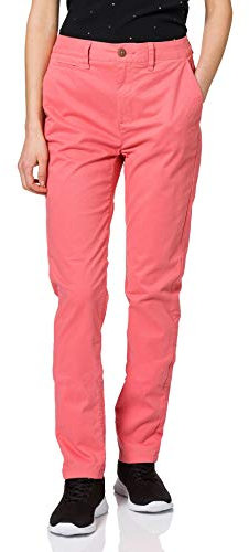 Superdry Slim Chino Pantalon, Patins Roses, 26W / 30L Femme